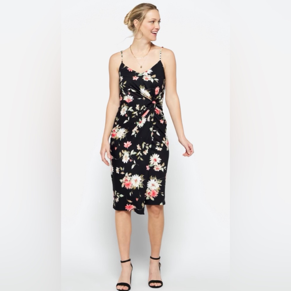 Valencia Knit Fitted MIDI Dress
